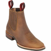 Men's Quincy Wide Square Toe Ankle Boot Q82BU2731